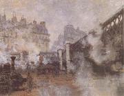 Claude Monet Le Pont de I'Europe,Gate Sate Saint-Lazare (mk09) oil painting picture wholesale